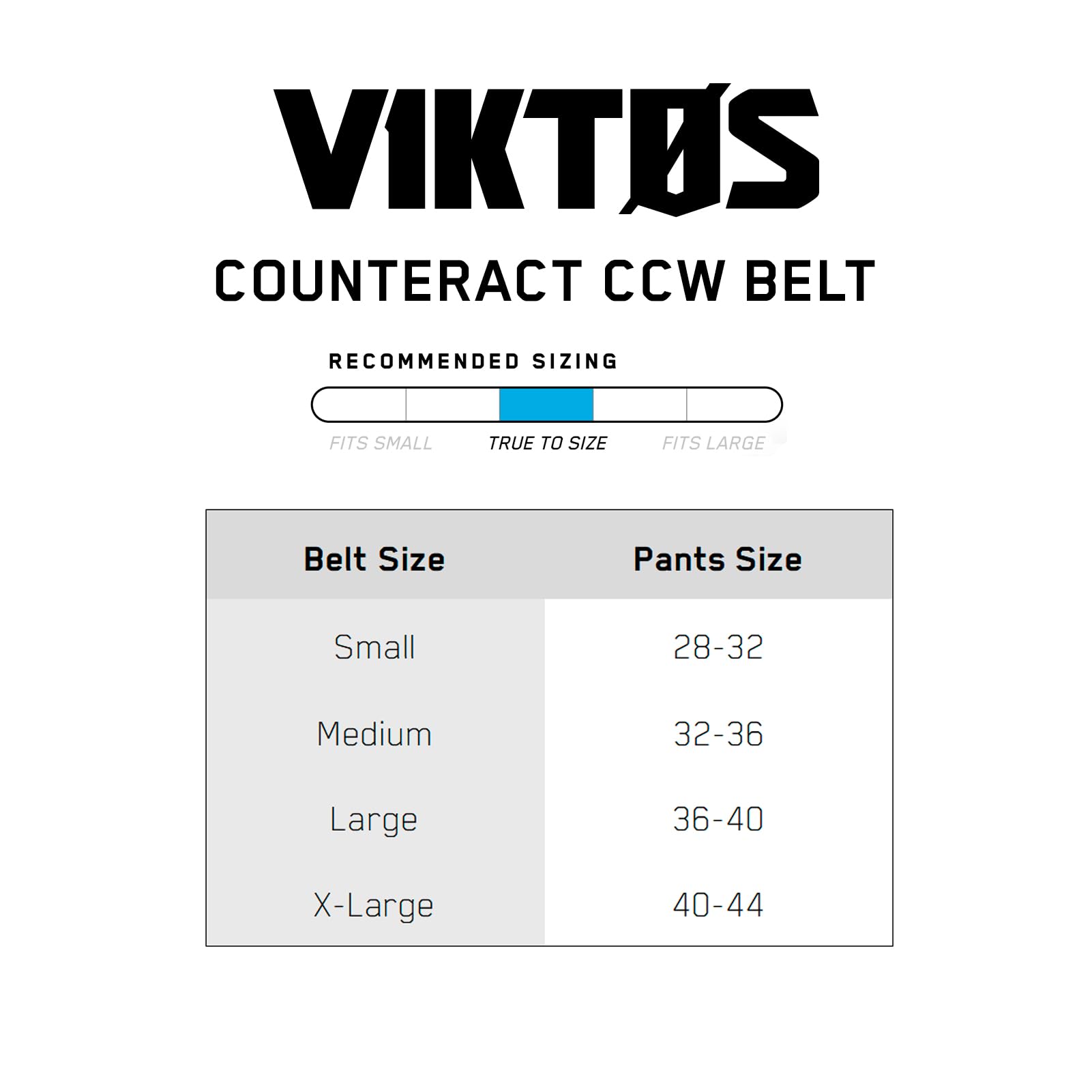 VIKTOS Men's Counteract CCW Durable Magnetic V-Buckle Adjustable EDC & Concealed Carry Hunting Shooting Gun Holster Belt - Image 4