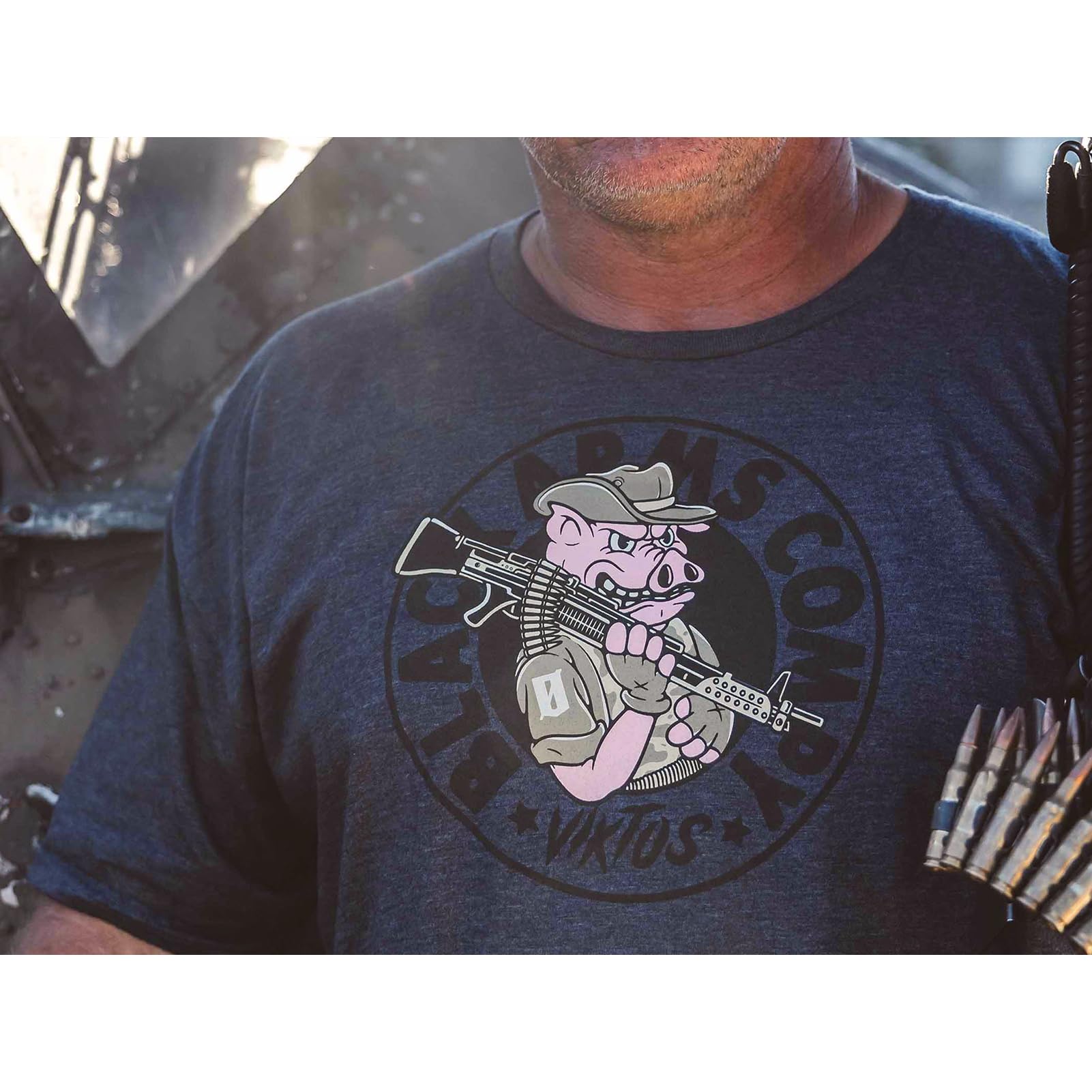 VIKTOS Men's The Pig Tee | Lightweight Breathable Soft Comfortable Casual Short Sleeve T-Shirt with Screen-Printed Graphic - Image 3